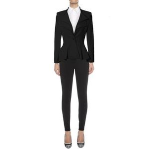 Hybrid & Company Women Double Notch Lapel Office Blazer L